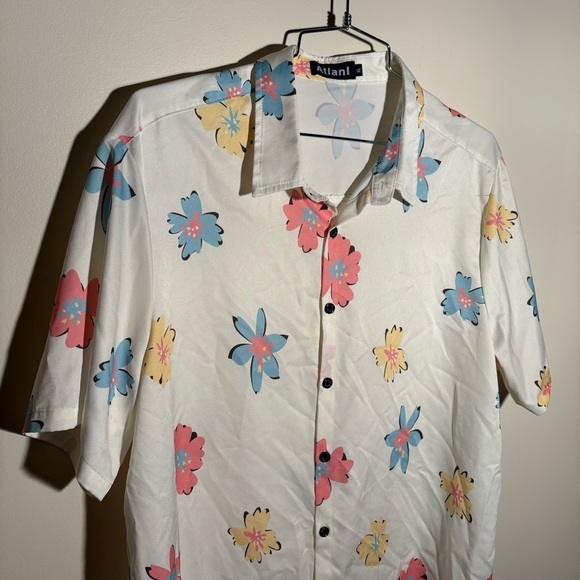 Atlanl Floral Short Sleeve Button Down Shirt - Picture 2 of 8